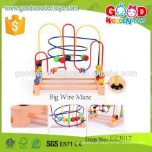 Boa qualidade de atividade Cube Maze OEM Fancy Wooden Big Wire Maze Game EZ3017